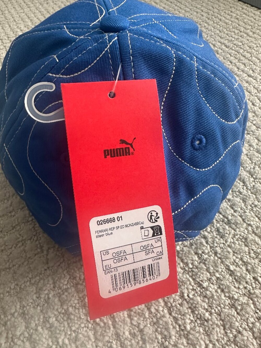Ferrari Monza GP Blue Cap – Racing Team Style - Picture 5 of 7